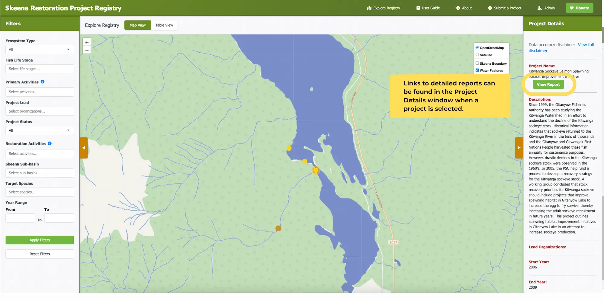 SSDC Link Project Details